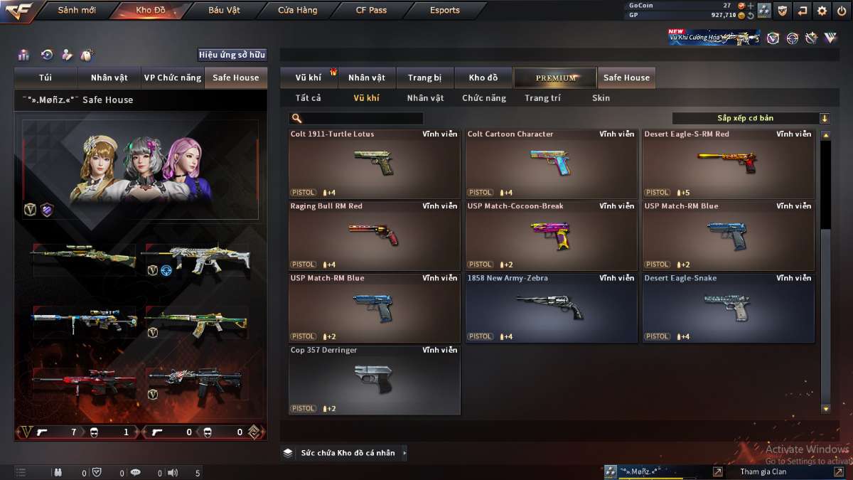 shop acc cf uy tin gia re